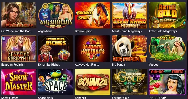 Слоты в онлайн-казино Пинап