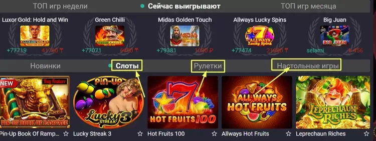 Слоты в онлайн-казино Пинап Слоты в онлайн-казино Пинап