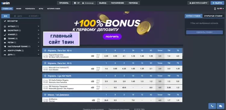 Верификация на 1Win