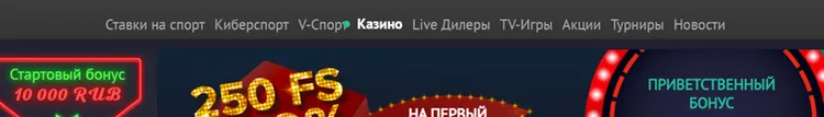 Стартовый бонус Pin-up казино 
