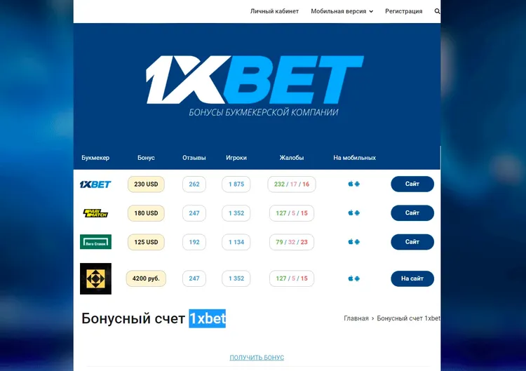 ставки на спорт в бк 1xbet